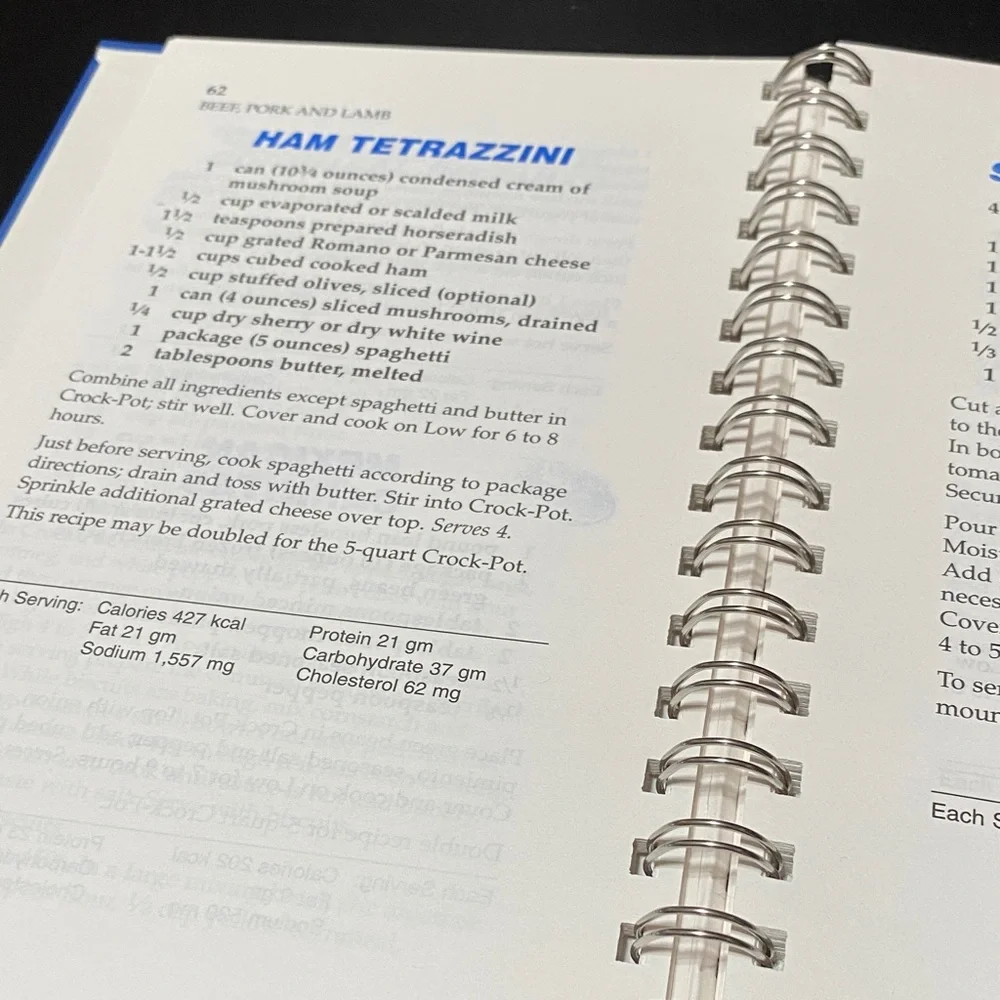 Rival Crock-Pot Slow Cooker cuisine spiral bound 1995 cookbook